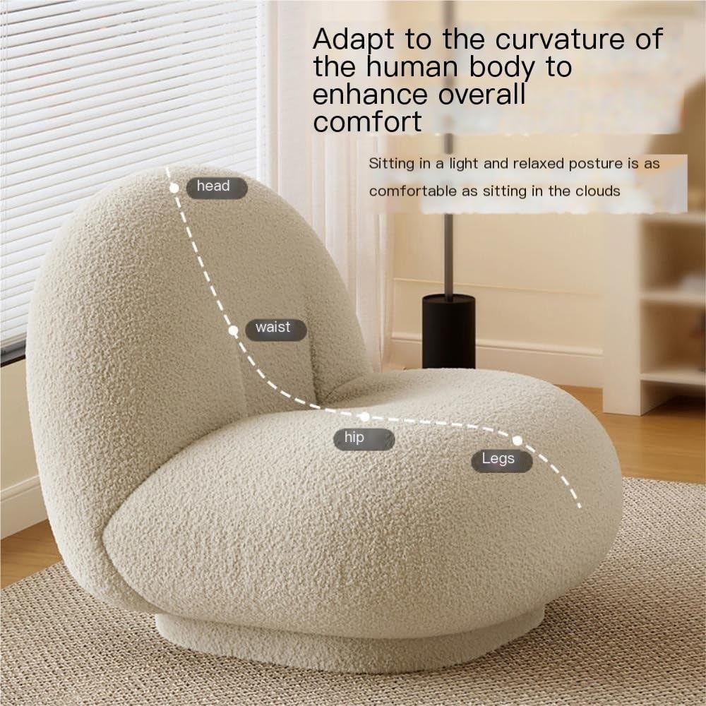 Modern Colorful Single Sofa Chair, Comfortable Leisure Accent Chair for Living Room, Bedroom & Home Relaxation Seating